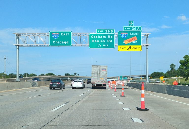 How to Detour Around the 2025 I-170 Overpass Closure at I-270