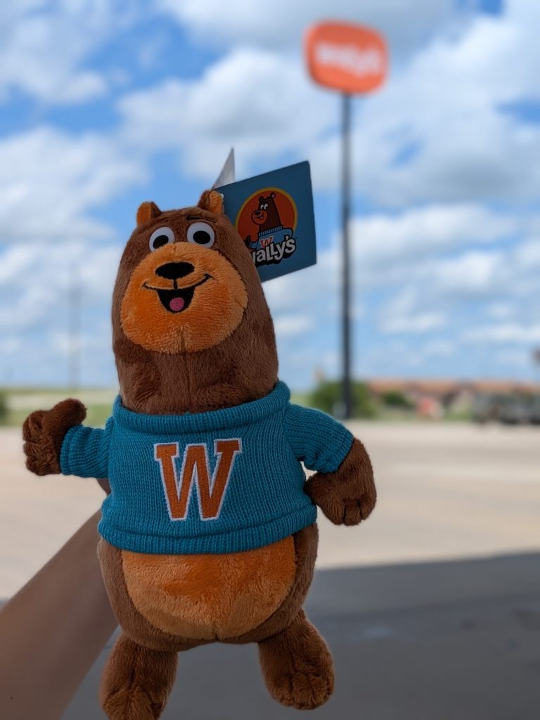 Wally's stuffed bear