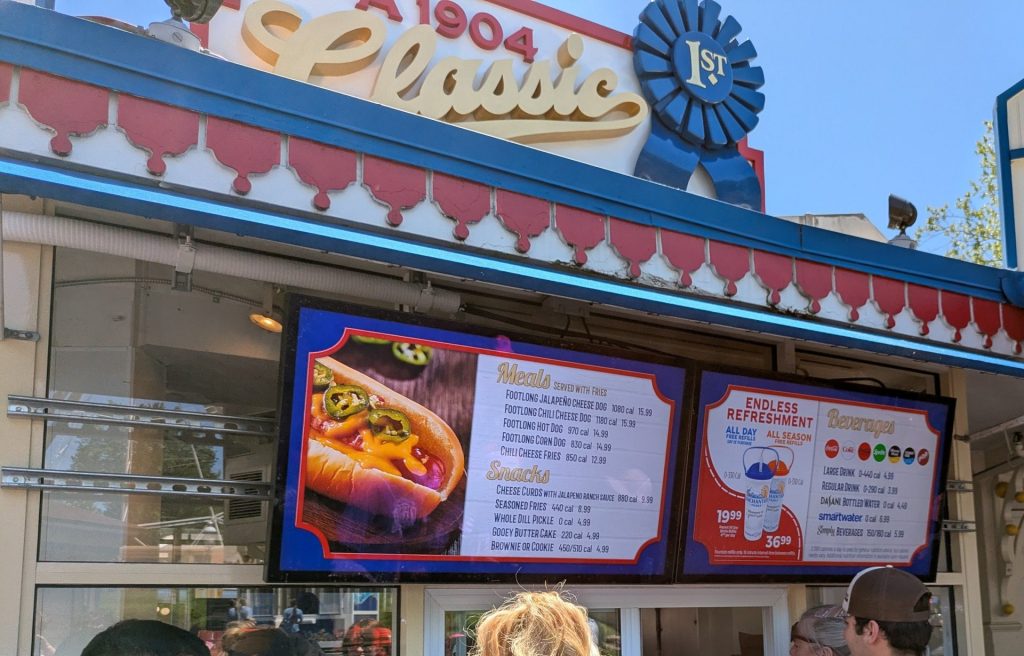 Six Flags Menu - 2026