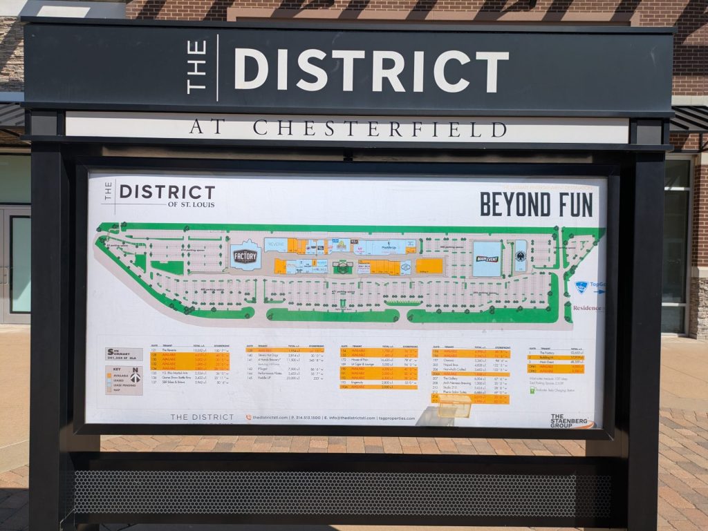 The District of St. Louis - Map