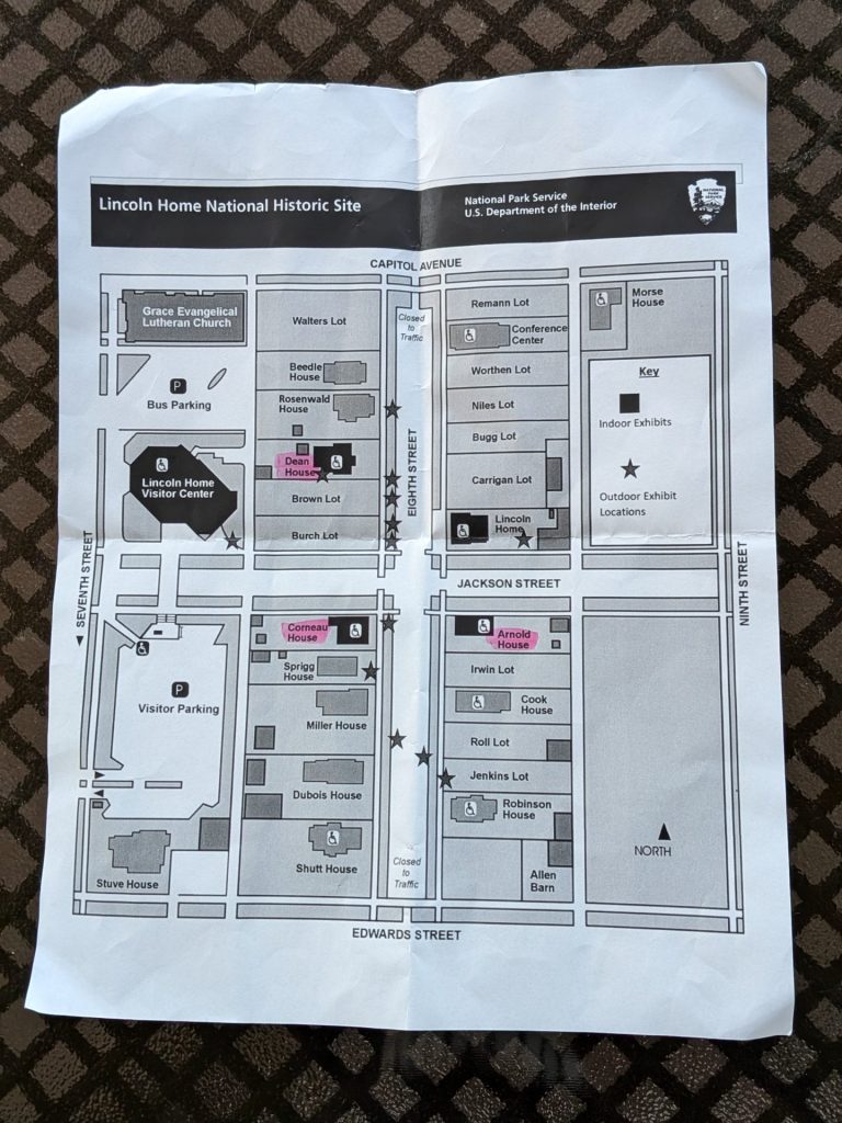 Lincoln Home State Historic Site Grounds Map