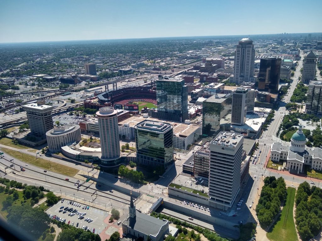 Busch Stadium from Gateway Arch