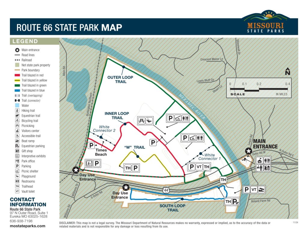 Route 66 State Park Map-1