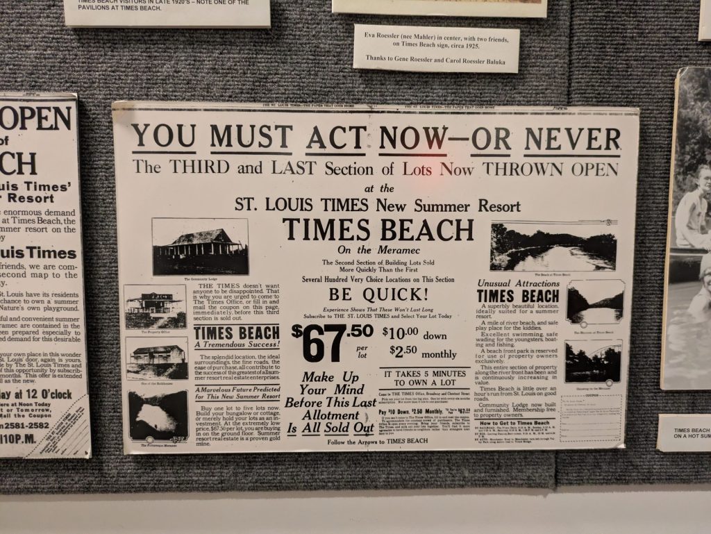 Route 66 State Park 16 - Times Beach Advertising